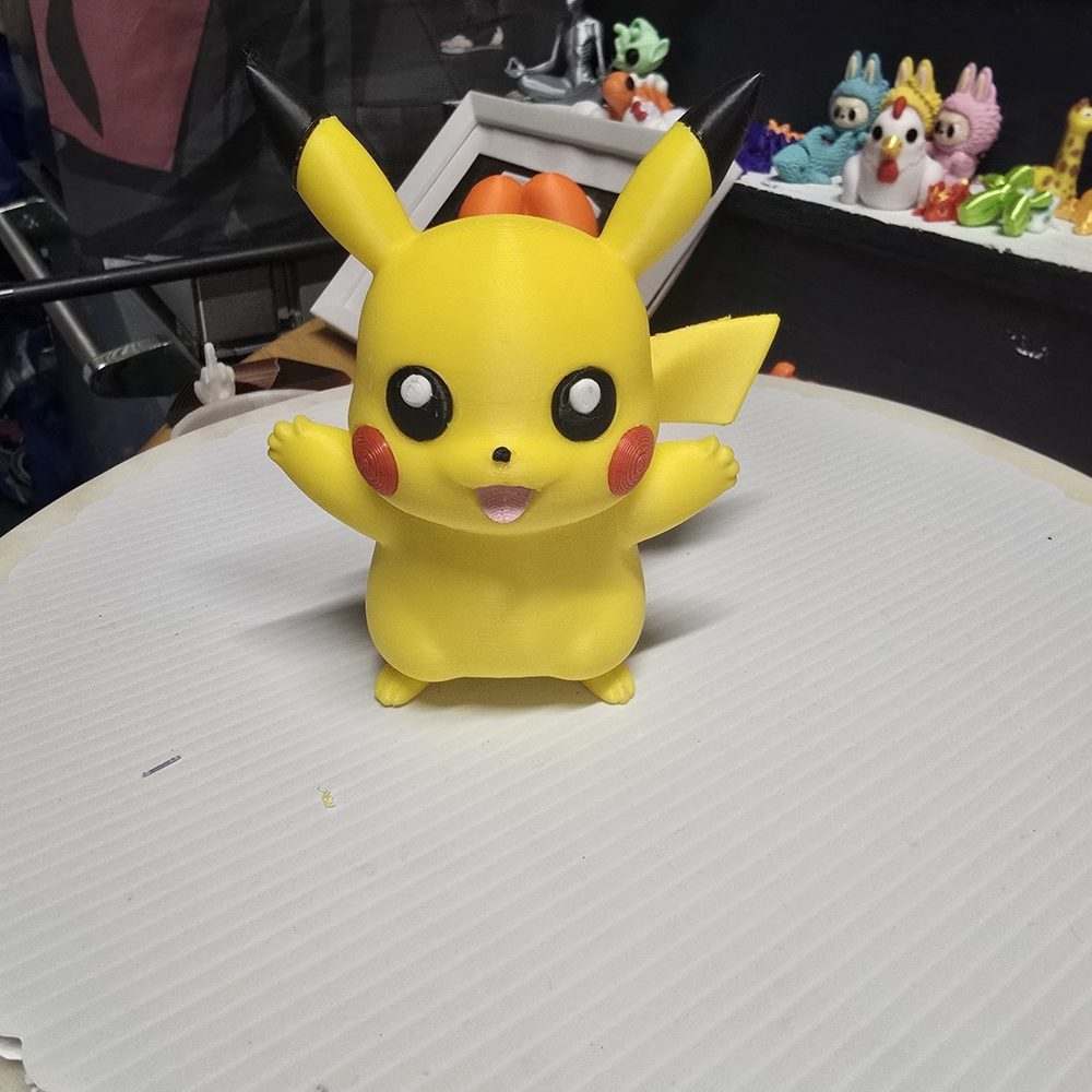 Chibi Electric Mouse Figure, Yellow Anime-Style Collectible