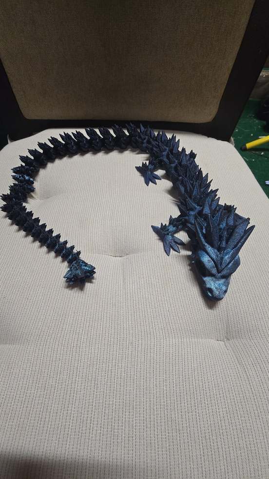 Navy spiky dragon