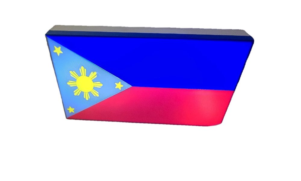 Philippines Flag LED Lightbox, Filipino Pride Lamp