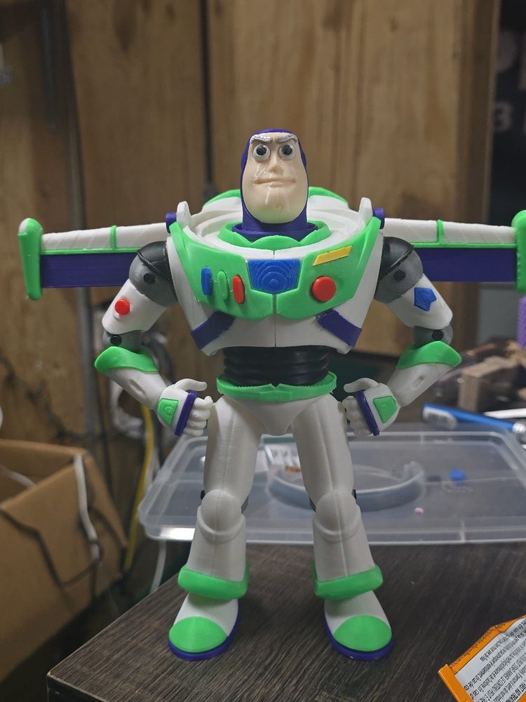 Space Ranger Figure, 3D Printed Sci-Fi Toy Statue