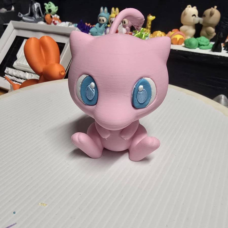 Chibi Fairy Cat Figure, Pink Anime-Style Collectible