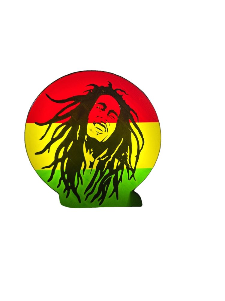 Rasta Reggae Legend LED Lightbox, Music Wall Art Lamp