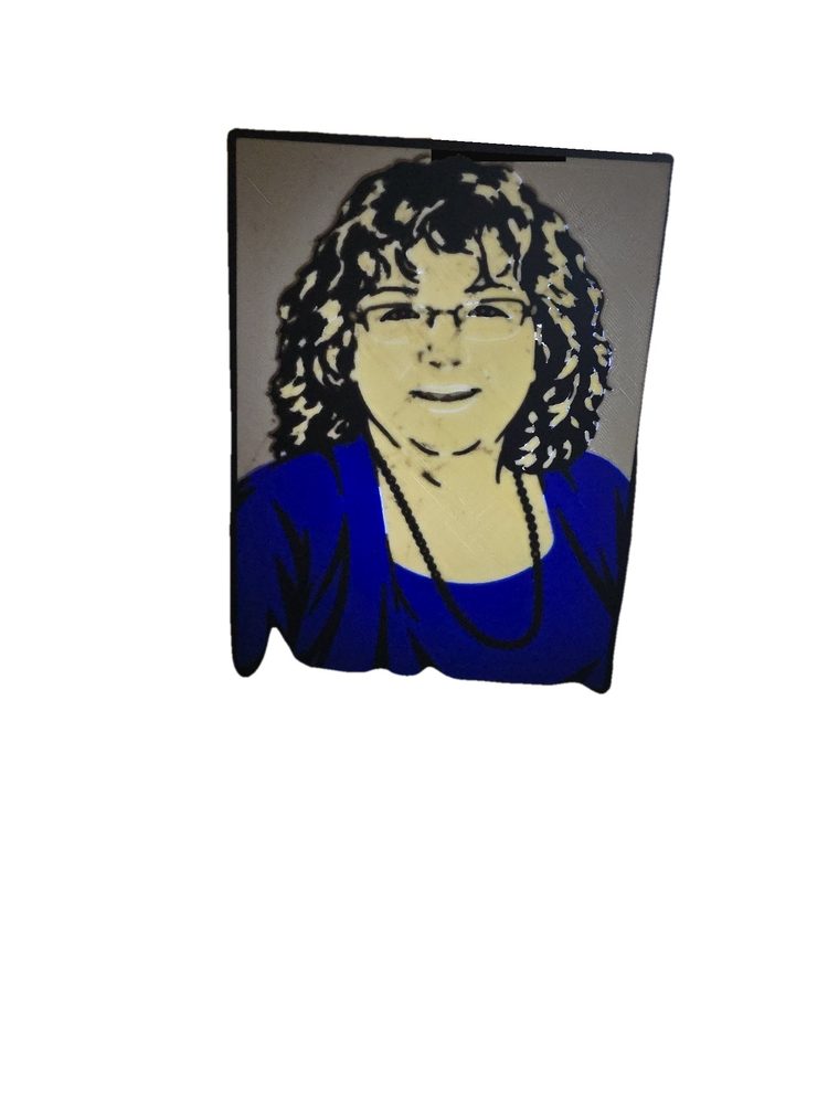 Custom Photo Lithophane Night Light, Personalized Portrait Lamp